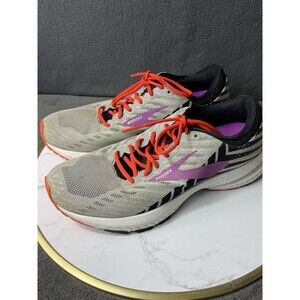 Brooks Launch 6 Womens Size 8 B Gray Purple Orange Running Shoes Athletic Sneake